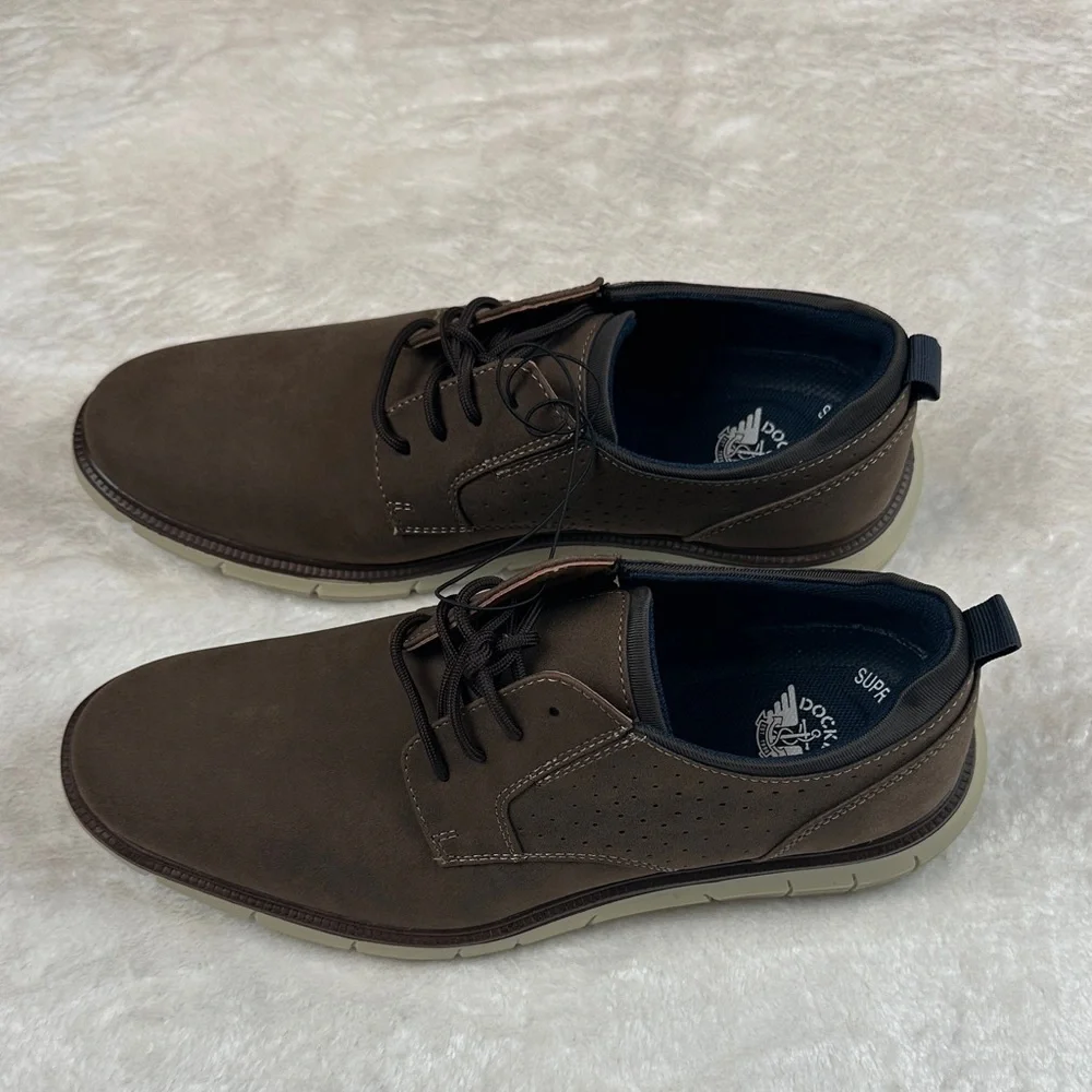 Dockers Brown Men's Oxfords with Black Accents‎ Fontera 24 NIB